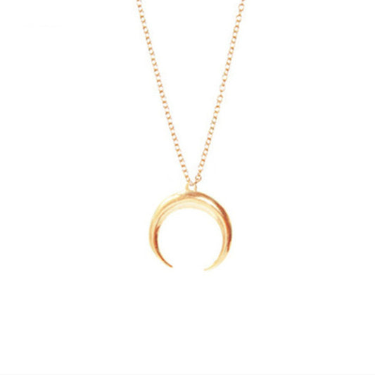 (Copie) Nouveaux bijoux de mode Croissant cornes lune pendentif collier cadeau pour les femmes fille